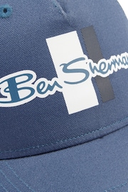 Ben Sherman Blue Mod Script Baseball Cap - Image 3 of 3