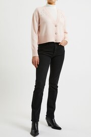French Connection Vhari Long Sleeve Embroidered Cardigan - Image 1 of 4