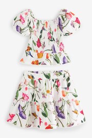 Baker by Ted Baker Floral Shirred Top and Skirt Set - Image 10 of 12