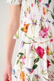 Baker by Ted Baker Floral Shirred Top and Skirt Set - Image 8 of 12