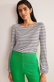 Boden Cream Supersoft Long Sleeve Top - Image 1 of 5