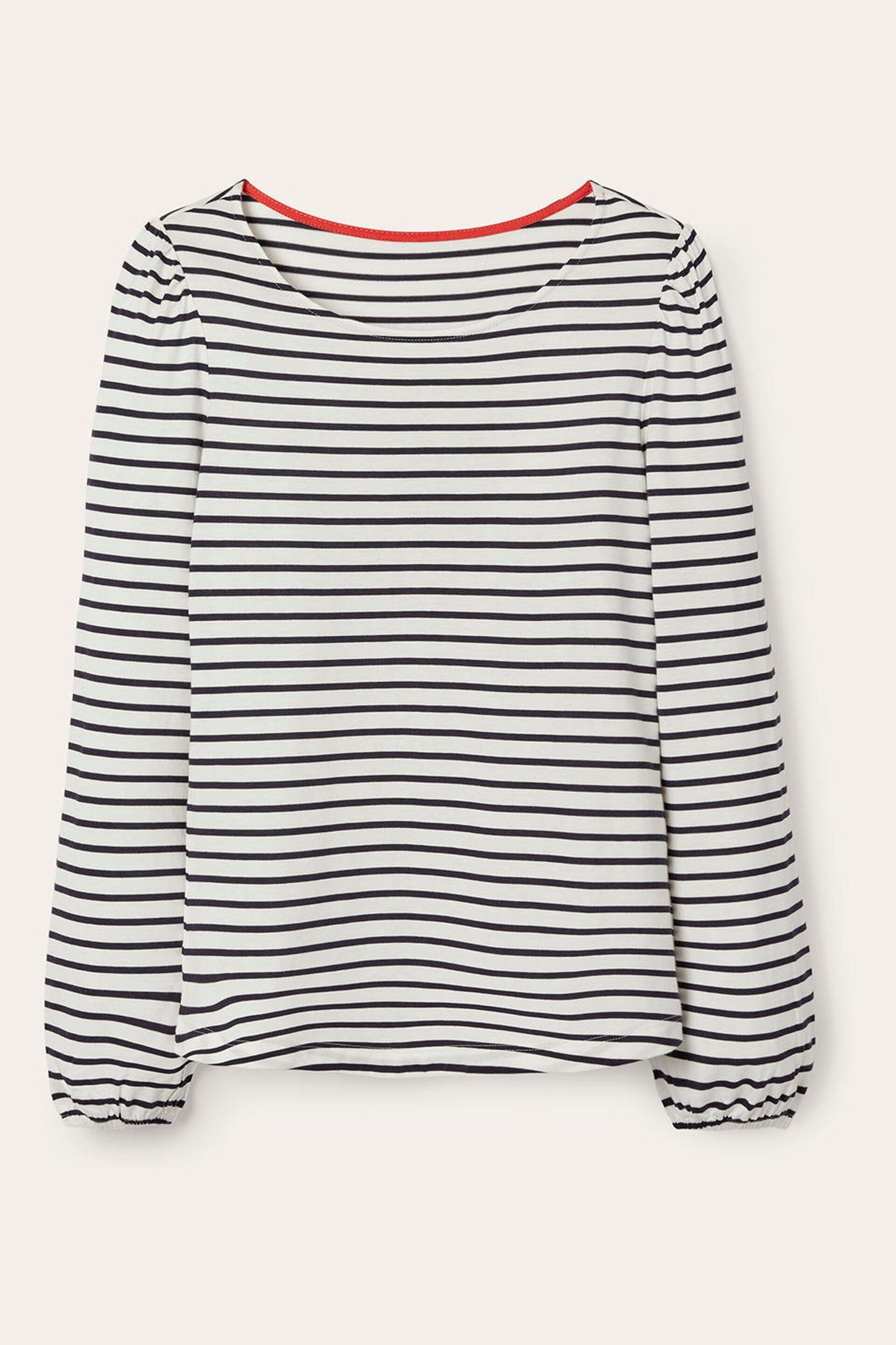 Boden Cream Supersoft Long Sleeve Top - Image 5 of 5