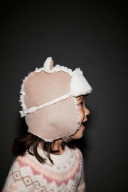 Neutral Faux Shearling Trapper Hat (1-6yrs) - Image 3 of 6