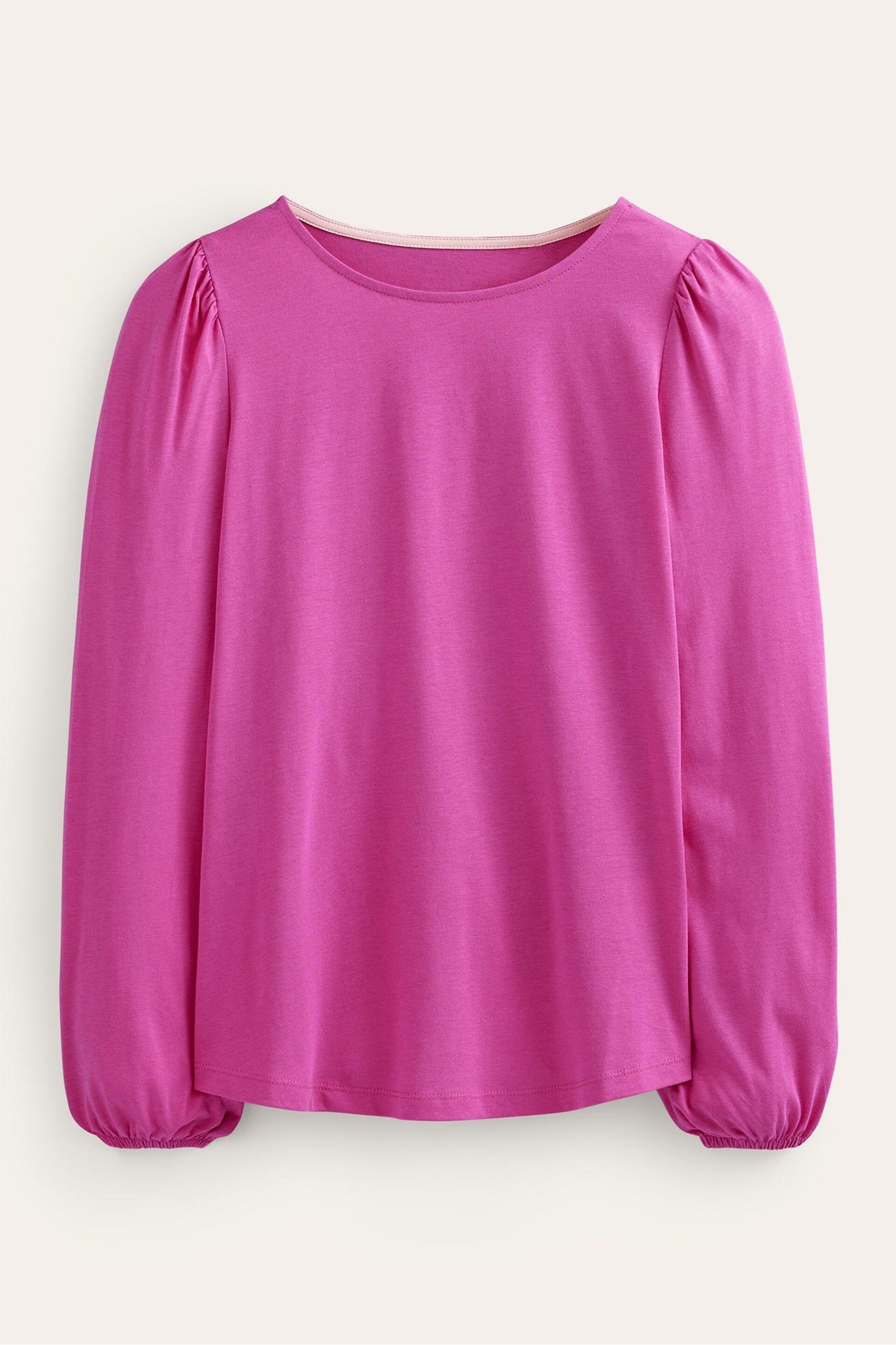 Boden Pink Supersoft Long Sleeve Top - Image 5 of 5