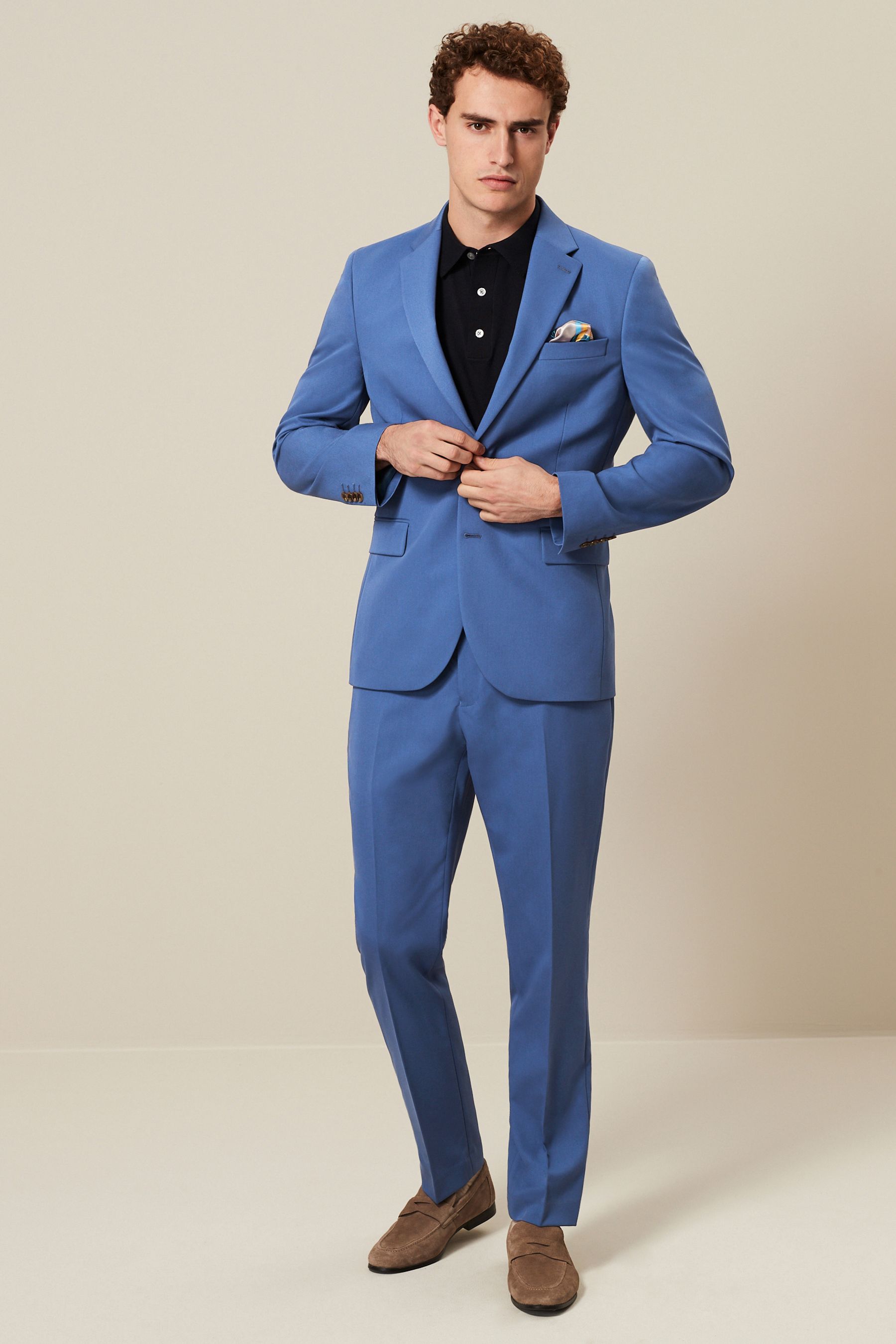 Cobalt Blue Slim Fit Motionflex Stretch Suit Jacket
