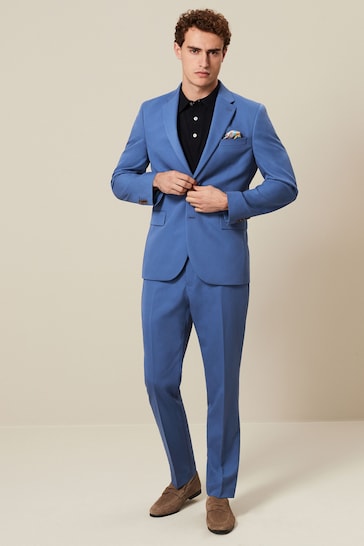 Cobalt Blue Slim Motionflex Stretch Suit Jacket