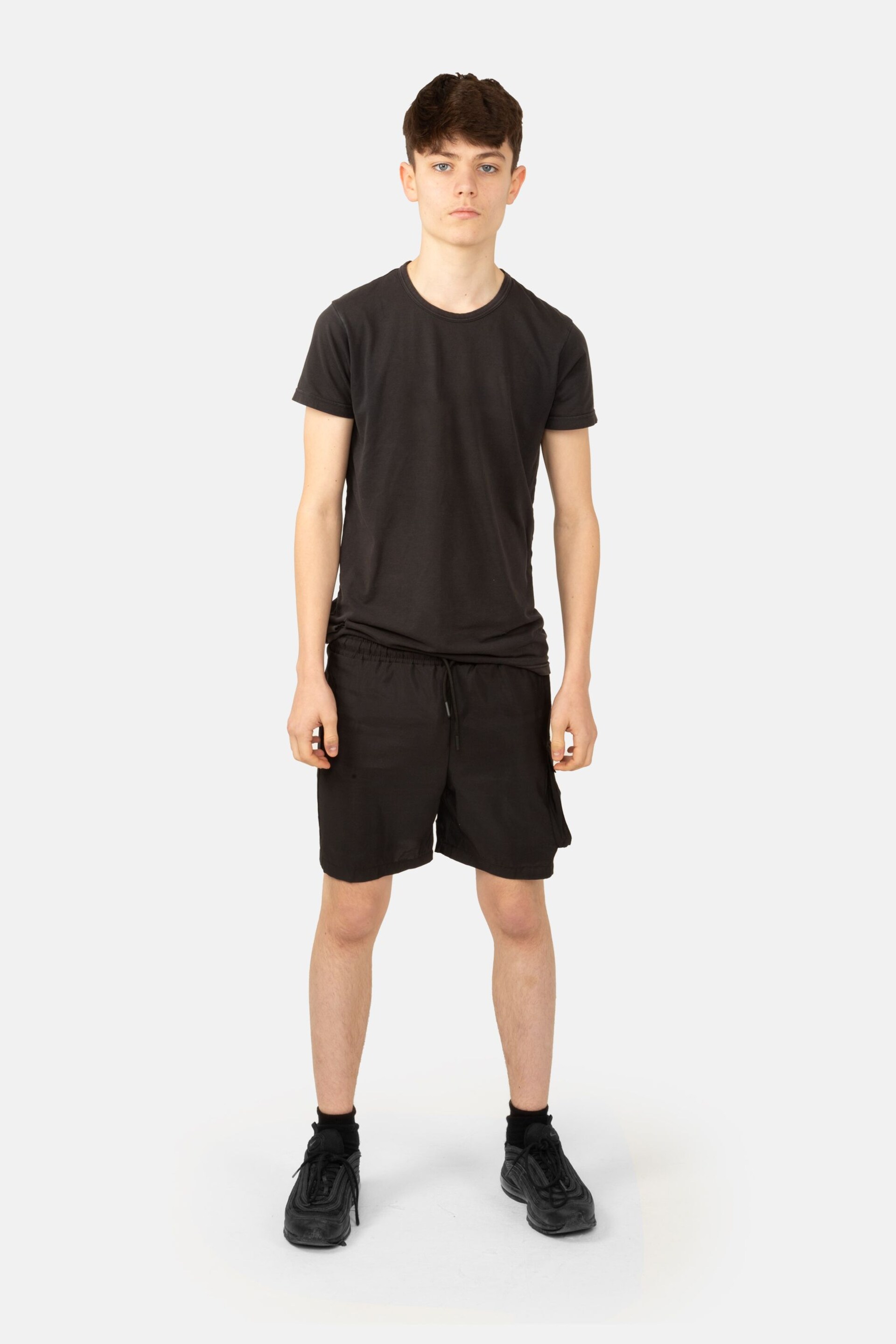 Hype. Boys Lightweight Pocket Black Shorts - Image 1 of 5