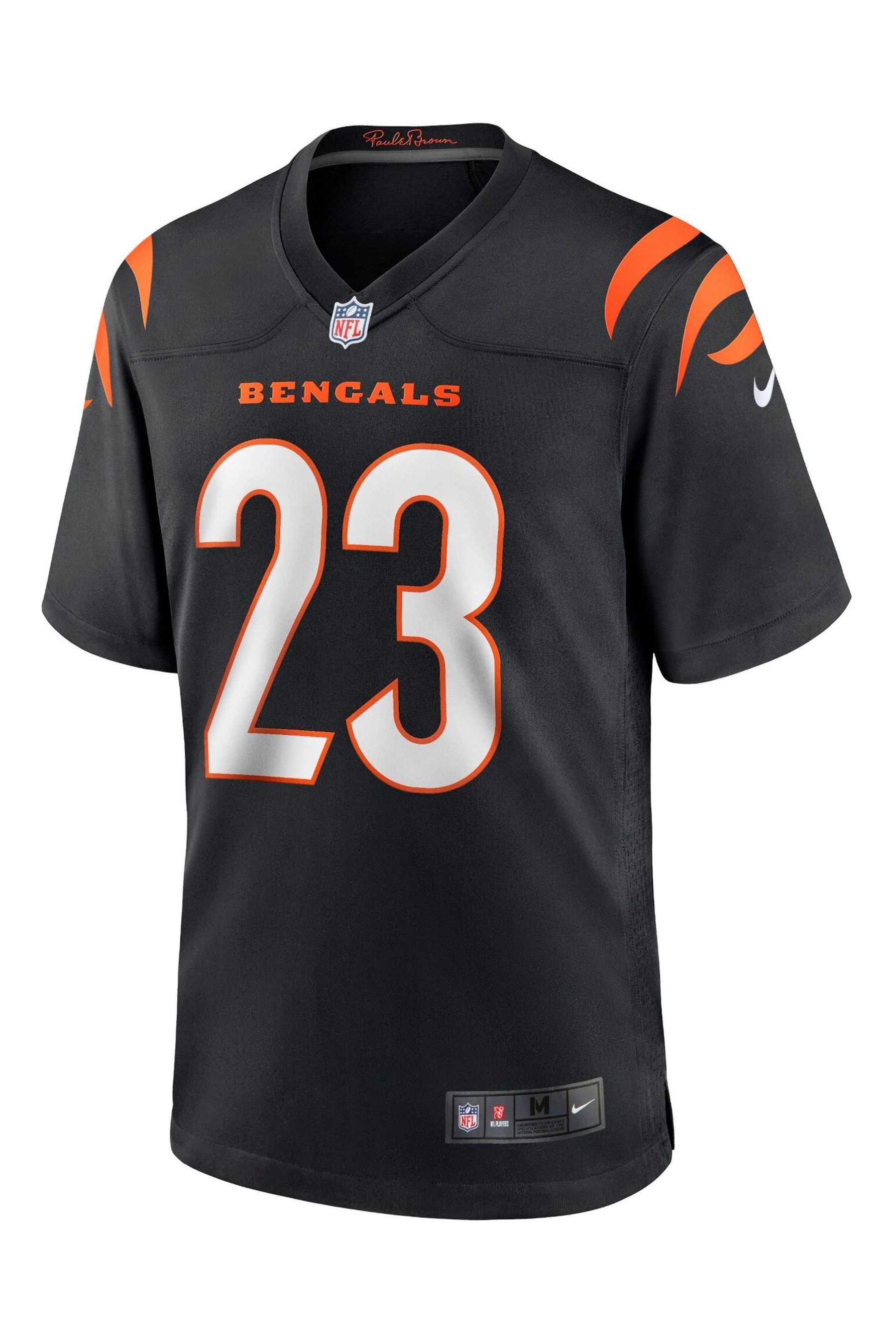 Buy Nike Black NFL Cincinnati Bengals Home Game Jersey Daxton Hill from the Next UK online shop