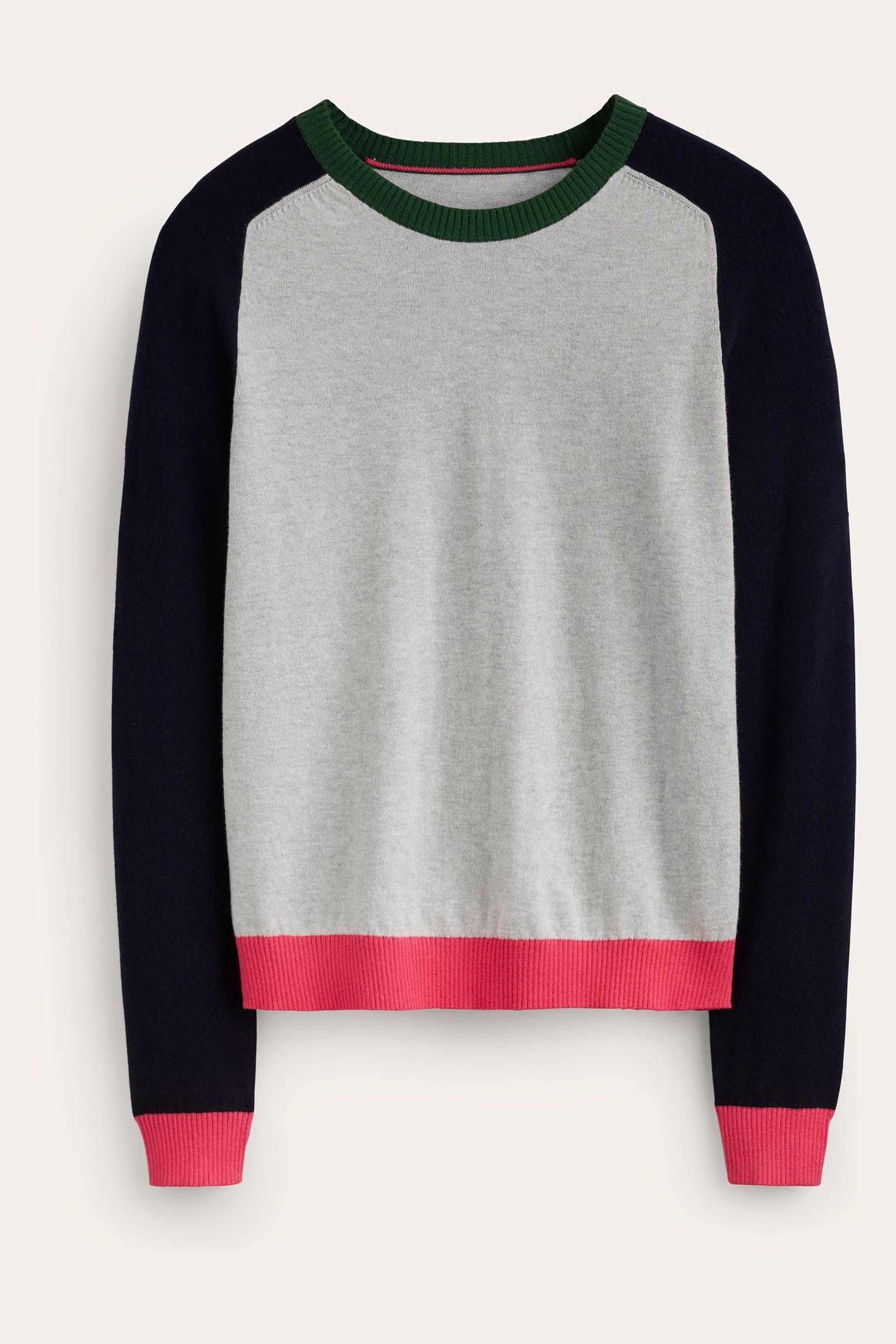 Boden Grey Meg Saddle Sleeve Jumper