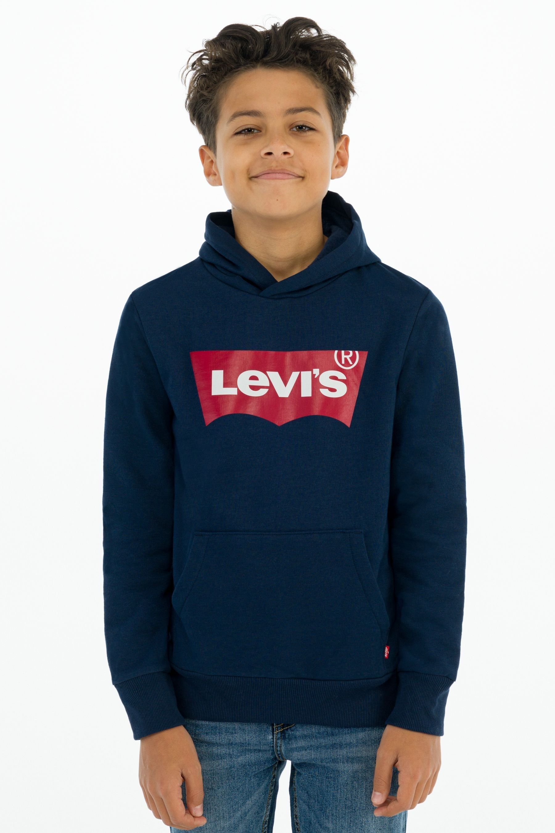 Levi s Navy Blue Batwing Logo Hoodie 23years Boys