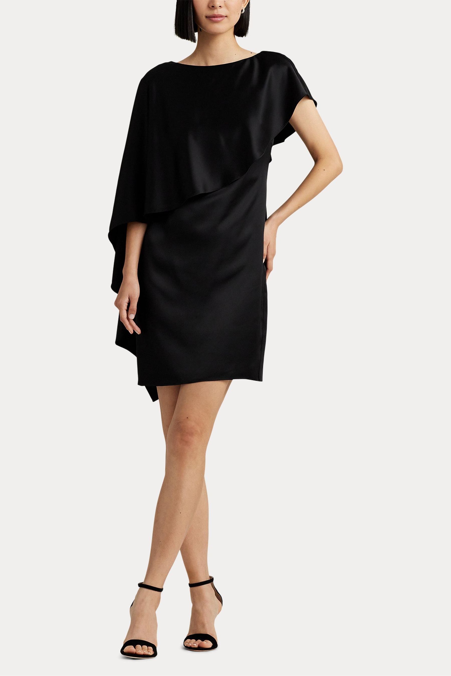 Ralph lauren black cape dress hot sale