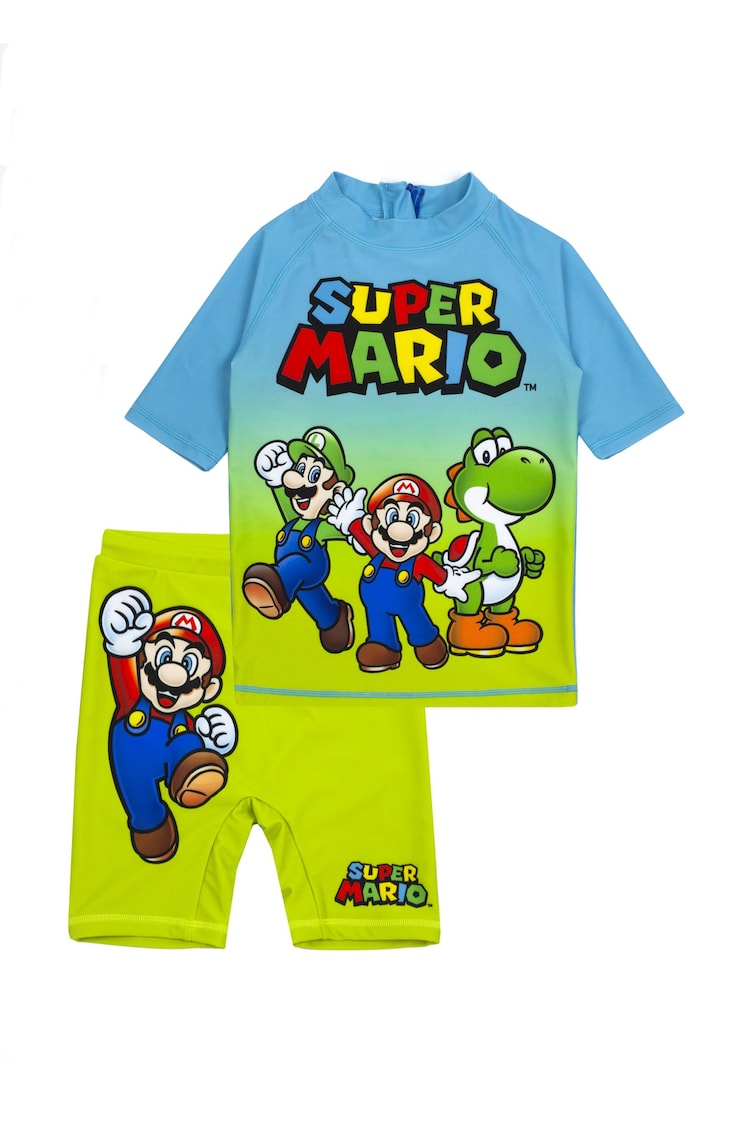 Vanilla Underground Green Super Mario 2 Piece Swim Set - Image 1 of 5