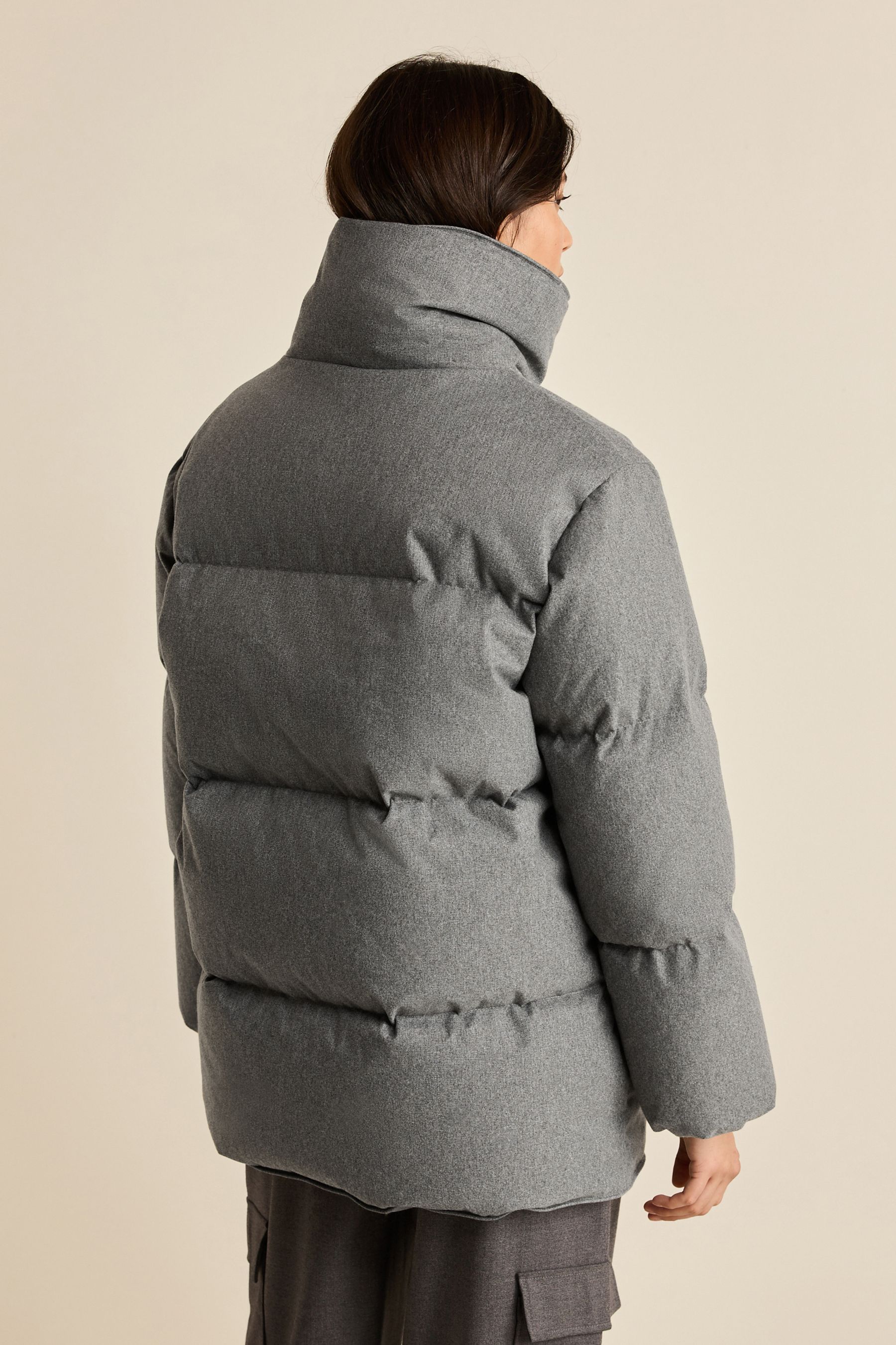 Buy Grey Down Padded Coat from Next Luxembourg