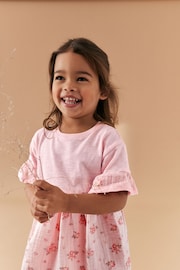 Pink Relaxed Day Dress and Leggings Set (3mths-7yrs) - Image 4 of 6