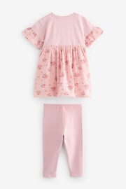 Pink Relaxed Day Dress and Leggings Set (3mths-7yrs) - Image 5 of 6