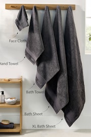 Black Egyptian Cotton Towel - Image 2 of 7