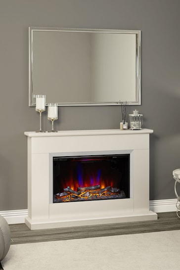Be Modern Cream Holby Electric Fire Suite