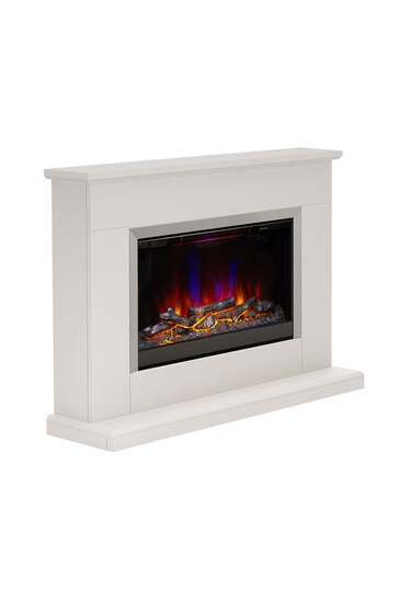 Be Modern Cream Holby Electric Fire Suite