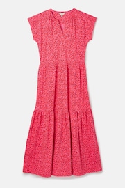 Joules Ariana Pink Jersey Tiered Dress - Image 7 of 7