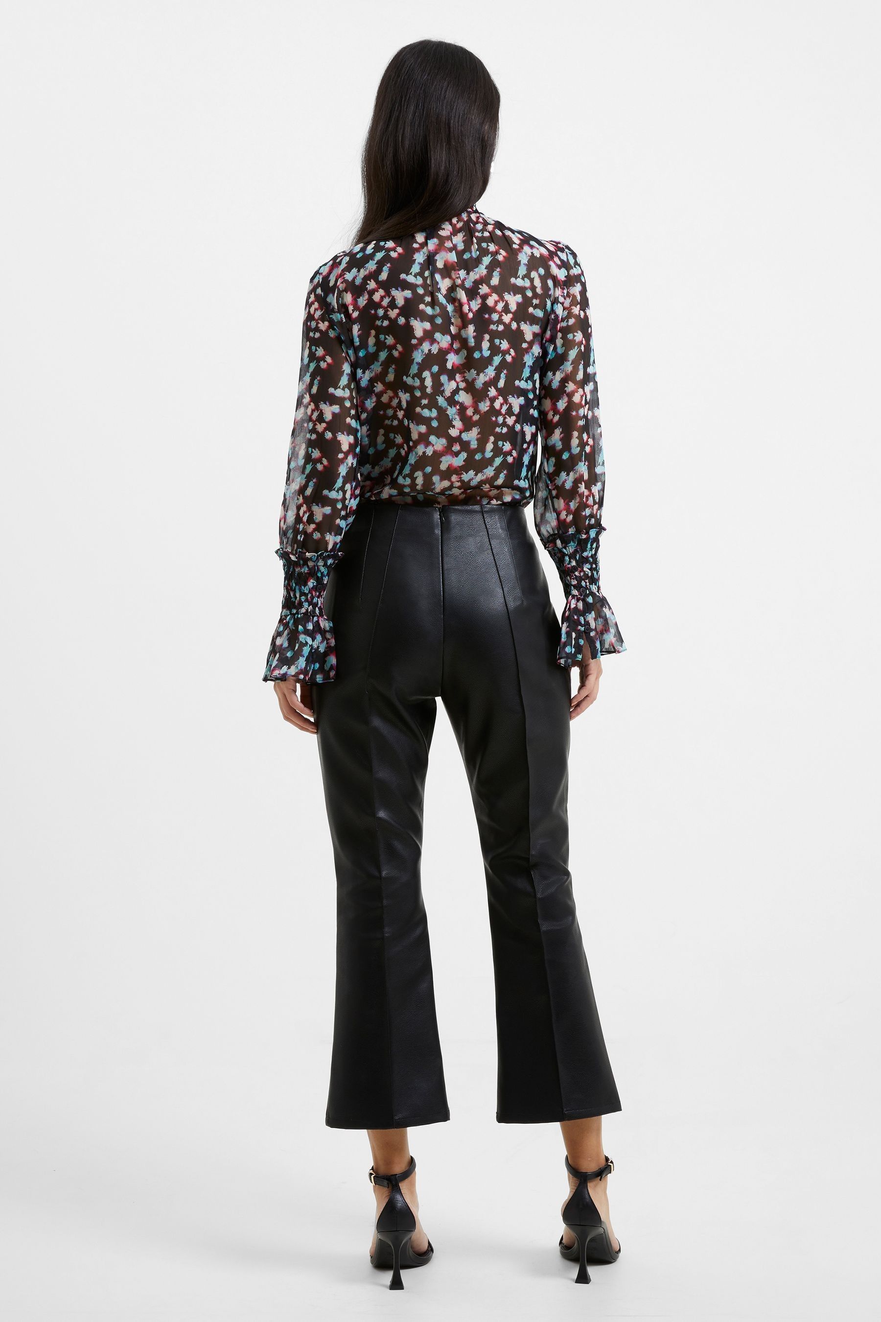 French connection leather sales trousers