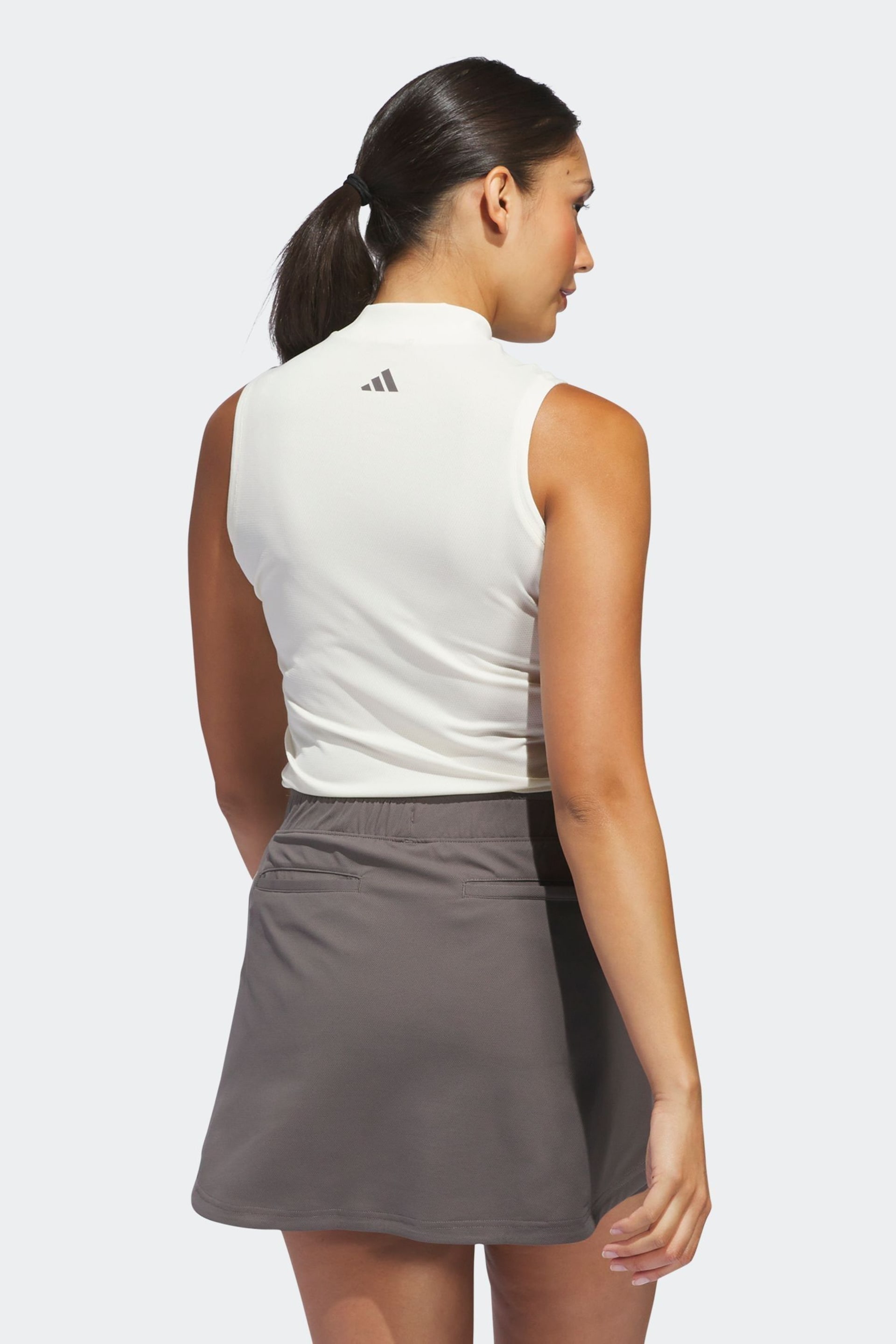 adidas Golf Womens Ultimate 365 Sleeveless Mock Neck T-Shirt - Image 2 of 7