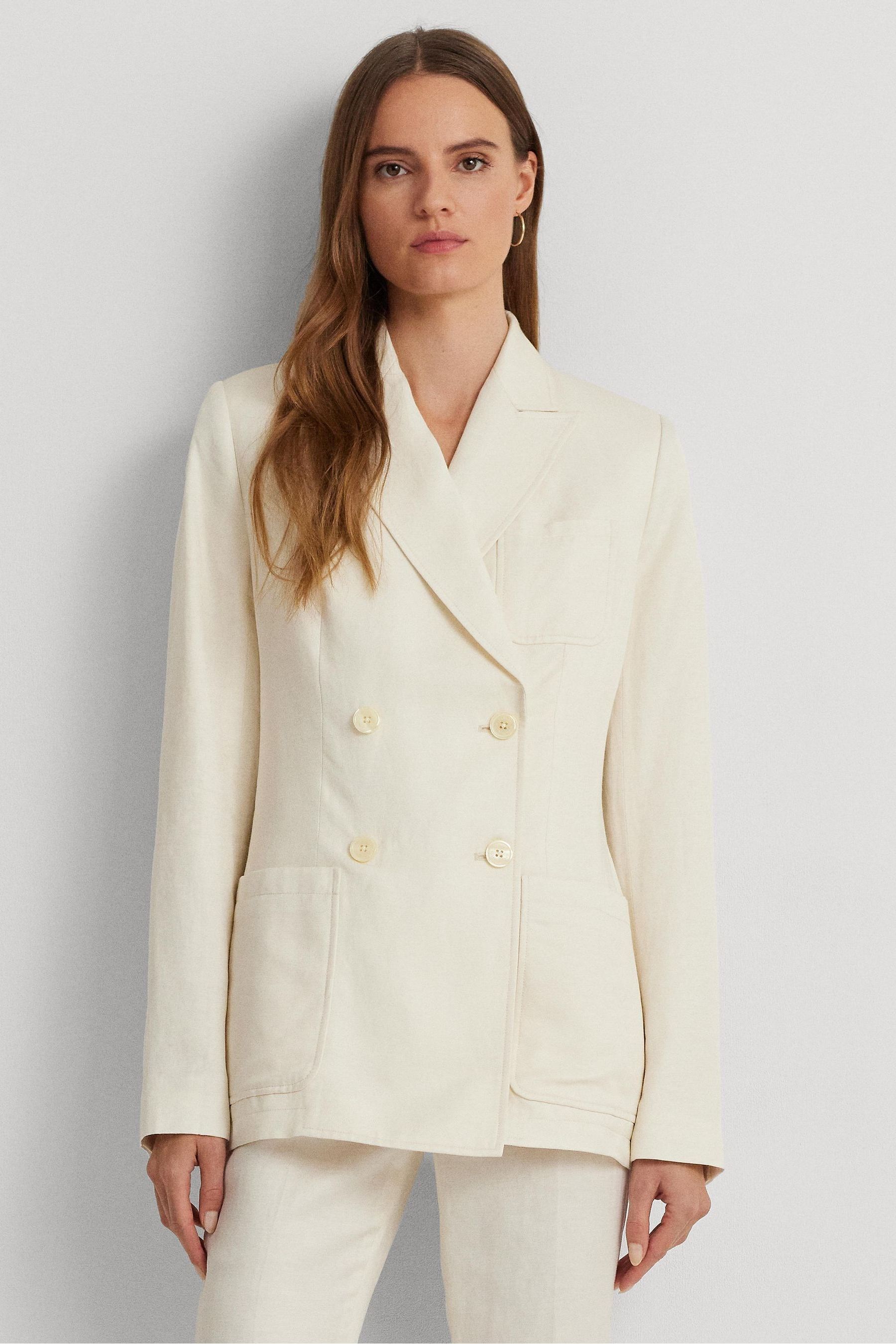 Ralph lauren cream blazer store