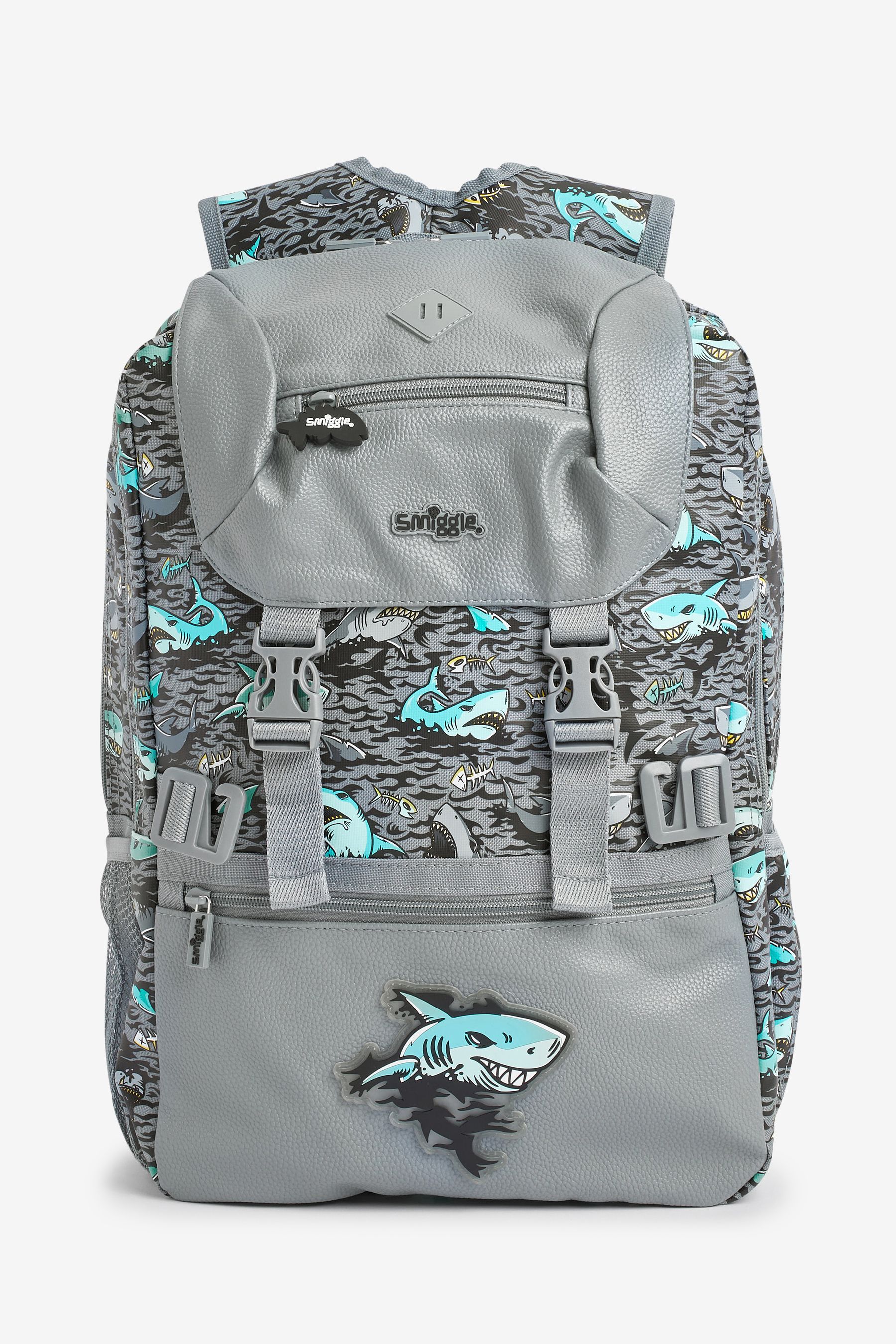 Buy Smiggle Grey Wild Side Attach Foldover Backpack from Next Luxembourg