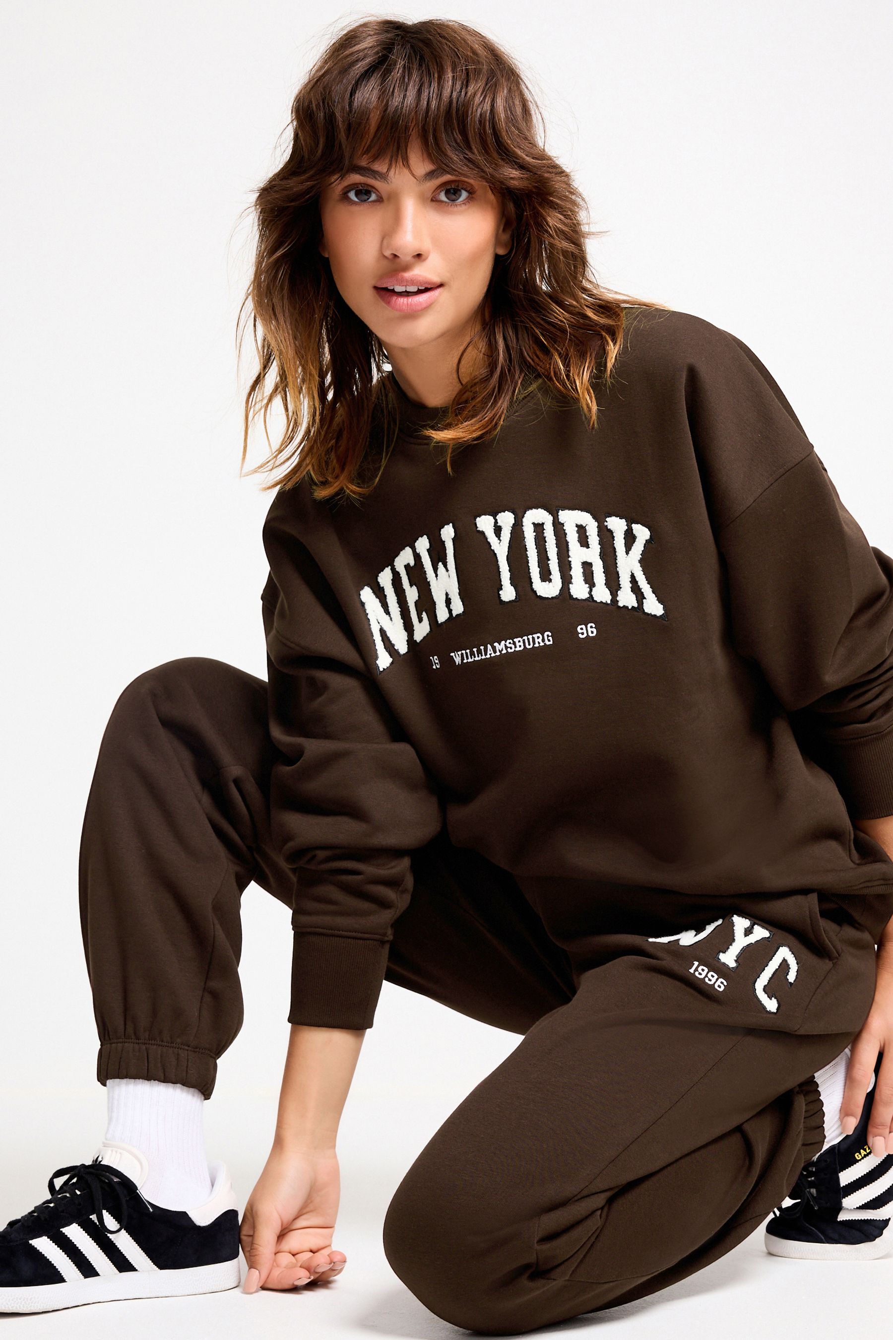 Buy Chocolate Brown New York City Graphic Jogger from the Next UK online shop