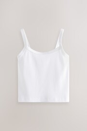 White Cropped Cami Vest 3 Pack (5-16yrs) - Image 2 of 4