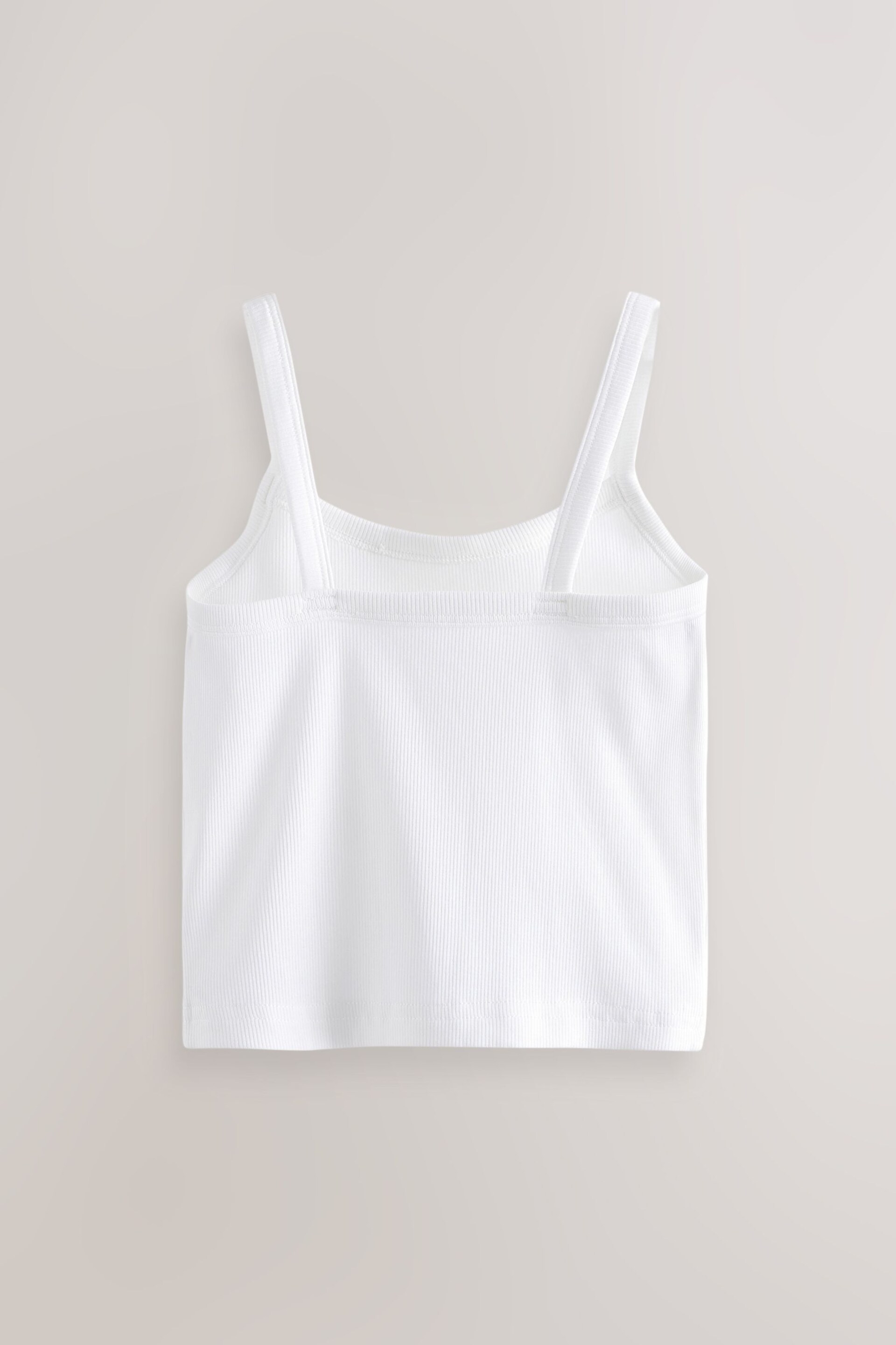 White Cropped Cami Vest 3 Pack (5-16yrs) - Image 3 of 4