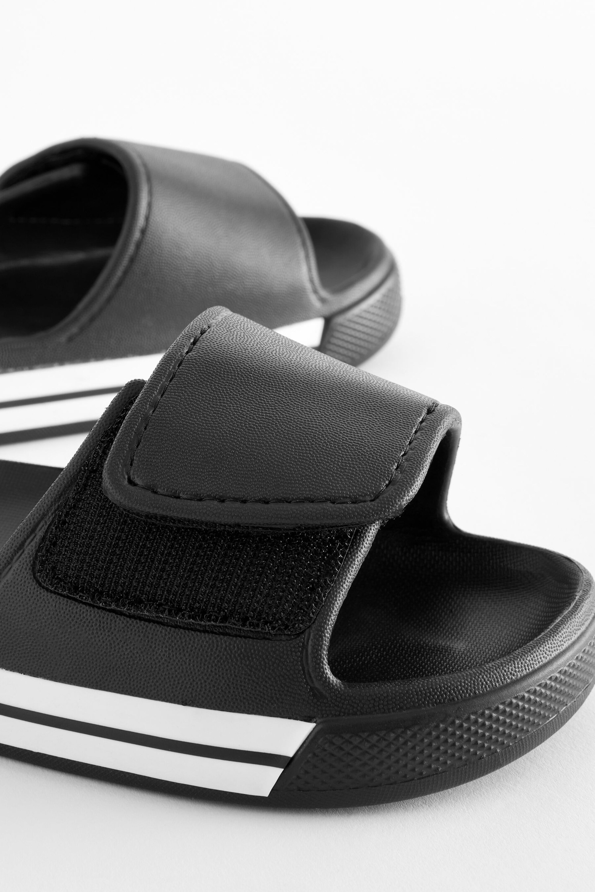 Black Stripe Sliders - Image 6 of 6