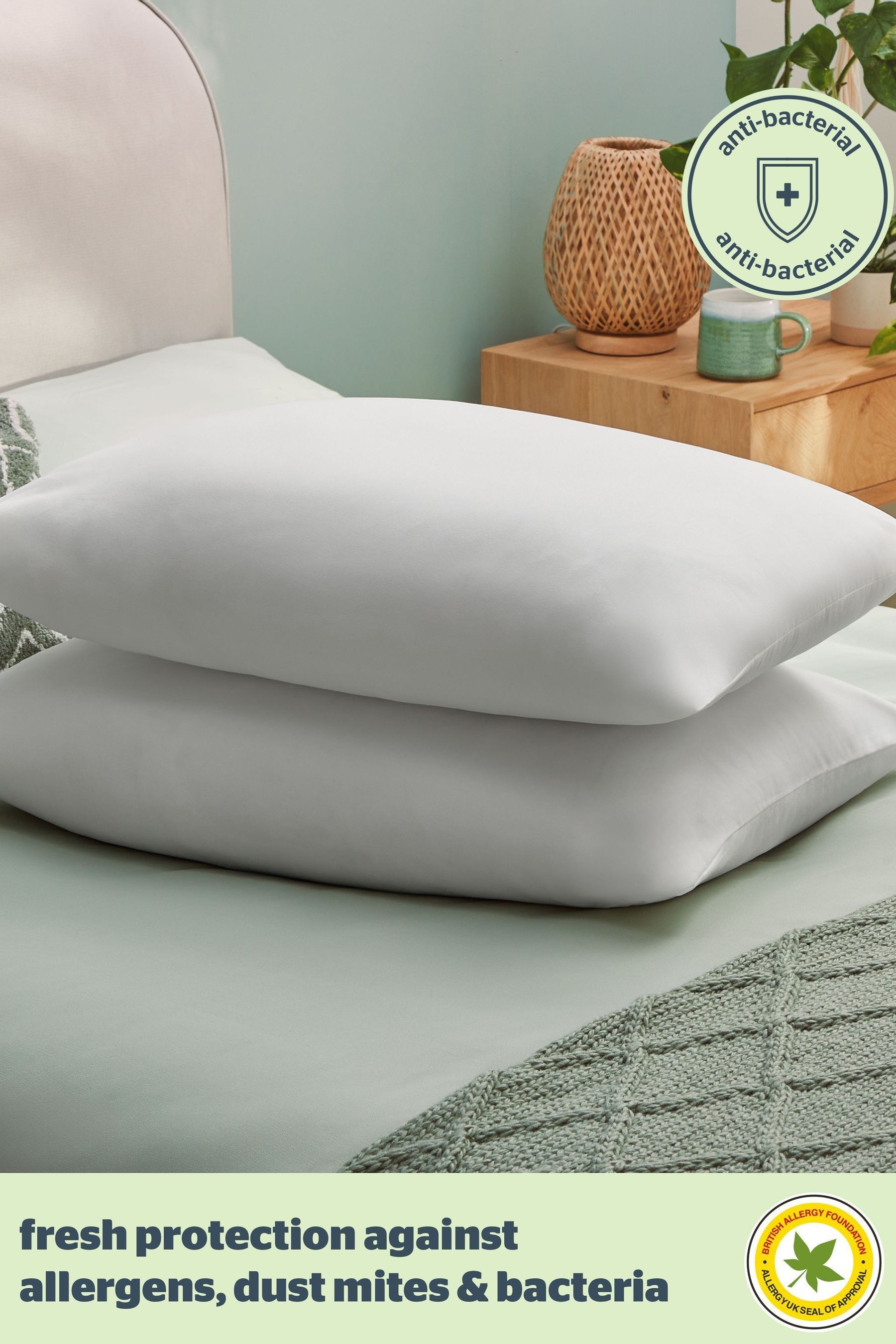 Buy Silentnight 2 Pack Anti Allergy Pillows from Next Gibraltar