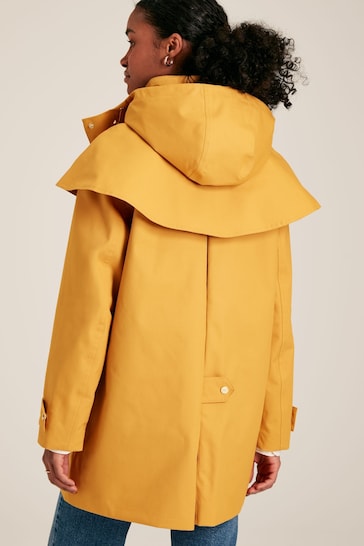 Joules Edinburgh Yellow Premium Waterproof Hooded Raincoat