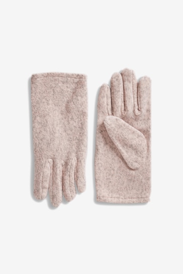 Blush Pink Fleece Gloves