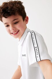 Baker by Ted Baker Textured White Polo Shirt - Image 4 of 10