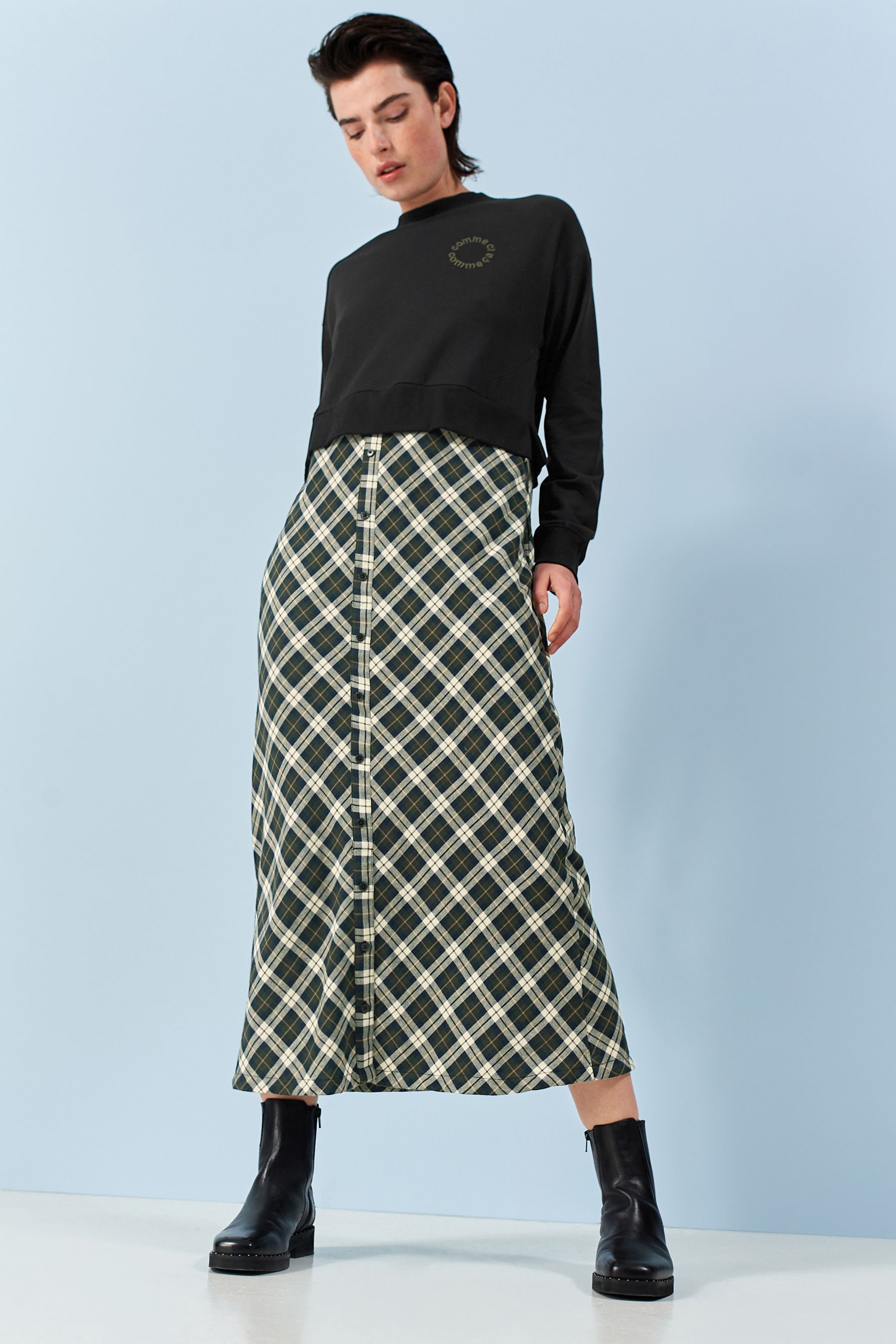 Next checked dress new arrivals