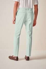 Mint Green Skinny Fit Motionflex Stretch Suit: Trousers - Image 3 of 7
