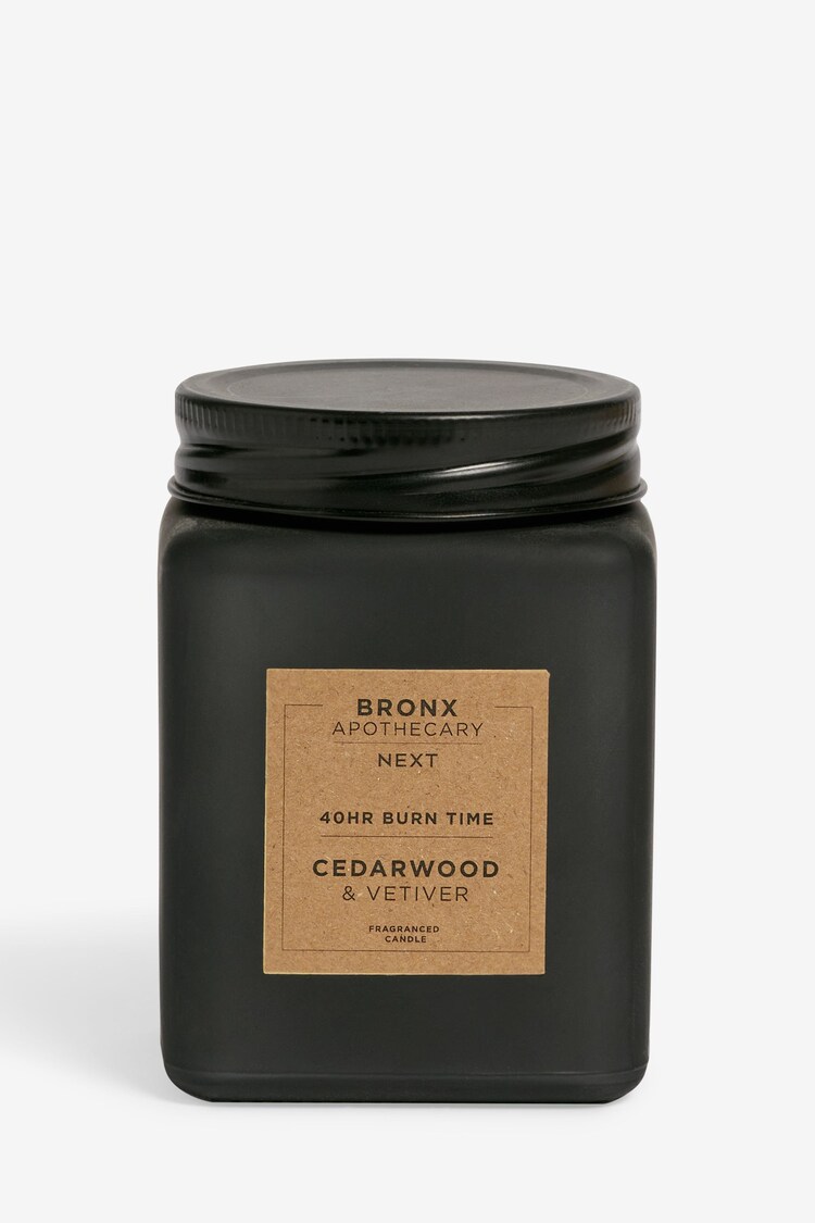 Black Bronx Cedarwood and Vetiver Single Wick Fragranced Candle - Image 4 of 4