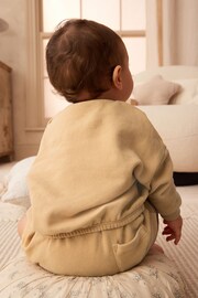 Cream/Yellow Cosy Sweatshirt and Bloomer Shorts Baby 2 Piece Set (0mths-2yrs) - Image 3 of 6