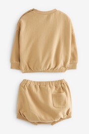 Cream/Yellow Cosy Sweatshirt and Bloomer Shorts Baby 2 Piece Set (0mths-2yrs) - Image 5 of 6