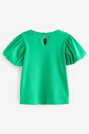 Green Puff Short Sleeve 100% Cotton T-Shirt (3mths-7yrs) - Image 6 of 7