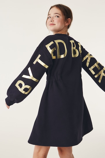 Baker by Ted Baker Navy Branded Back Sweat Dress