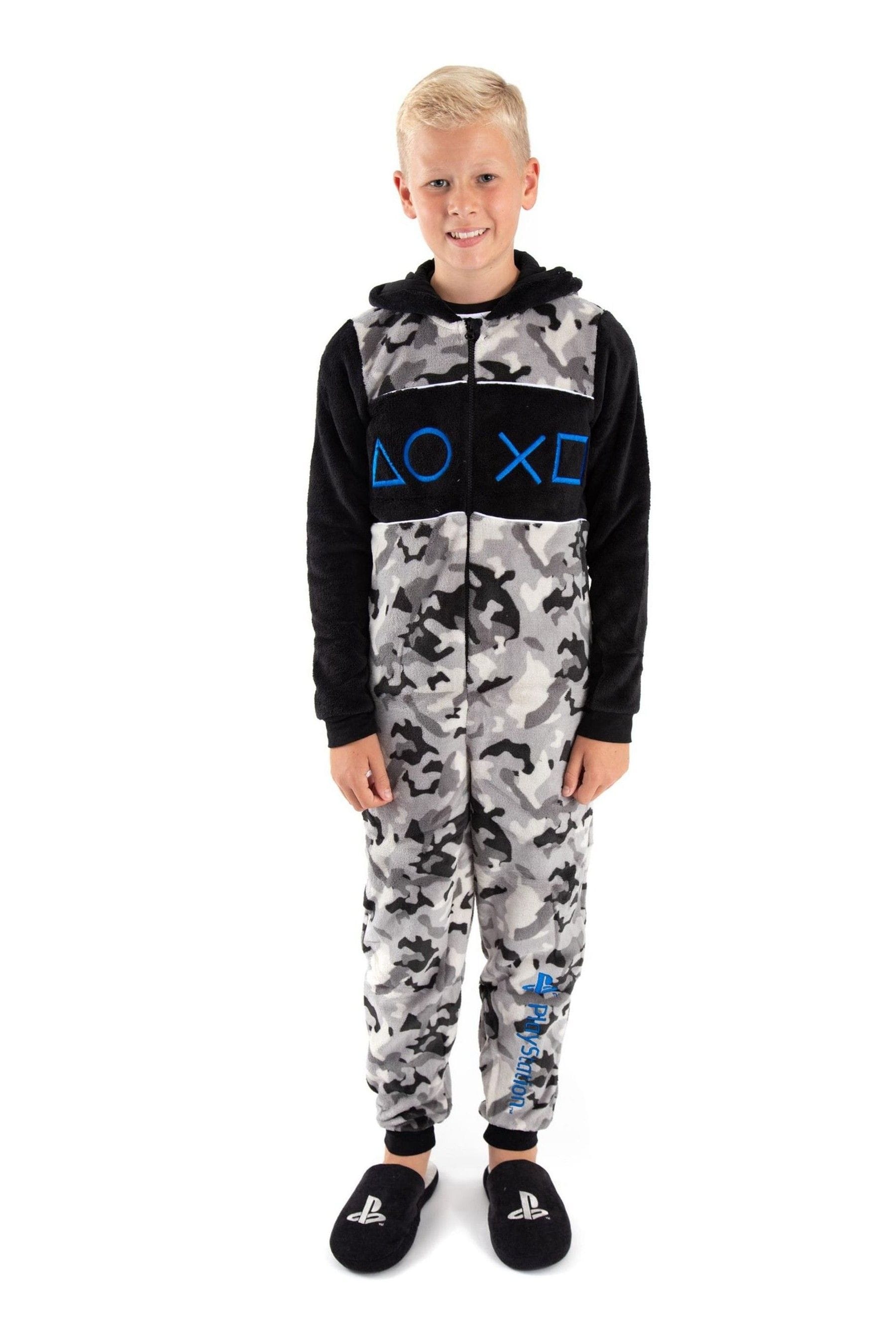 Buy Vanilla Underground Grey Playstation Unisex Kids Fleece All In One from the Next UK online shop