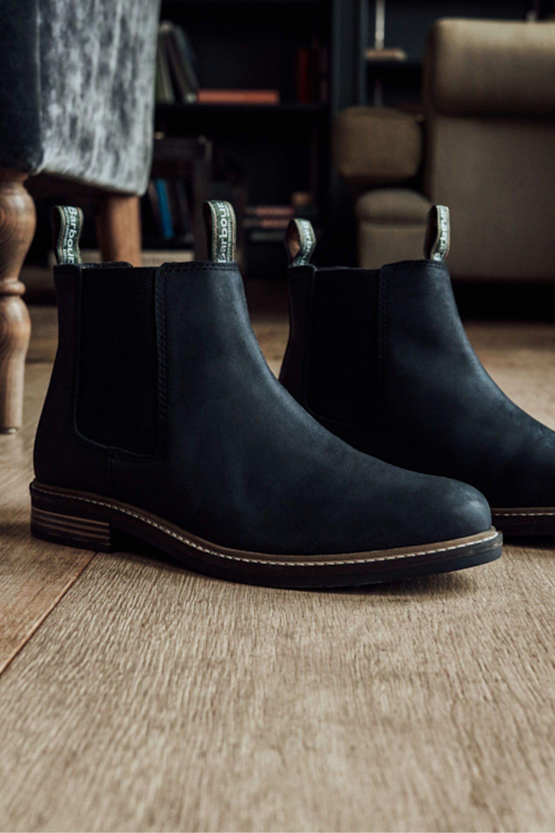 Barbour Black Farsley Chelsea Boots