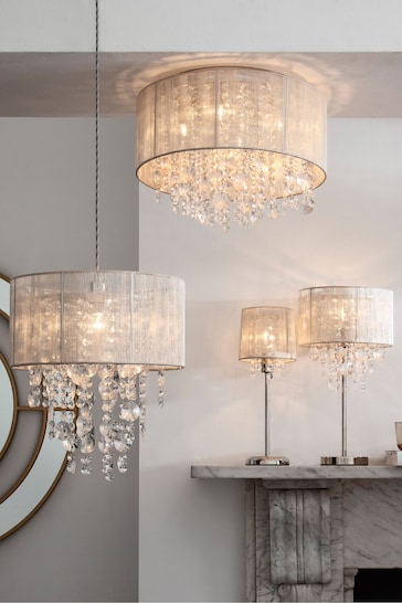 Grey Palazzo 3 Light Chandelier Ceiling Light