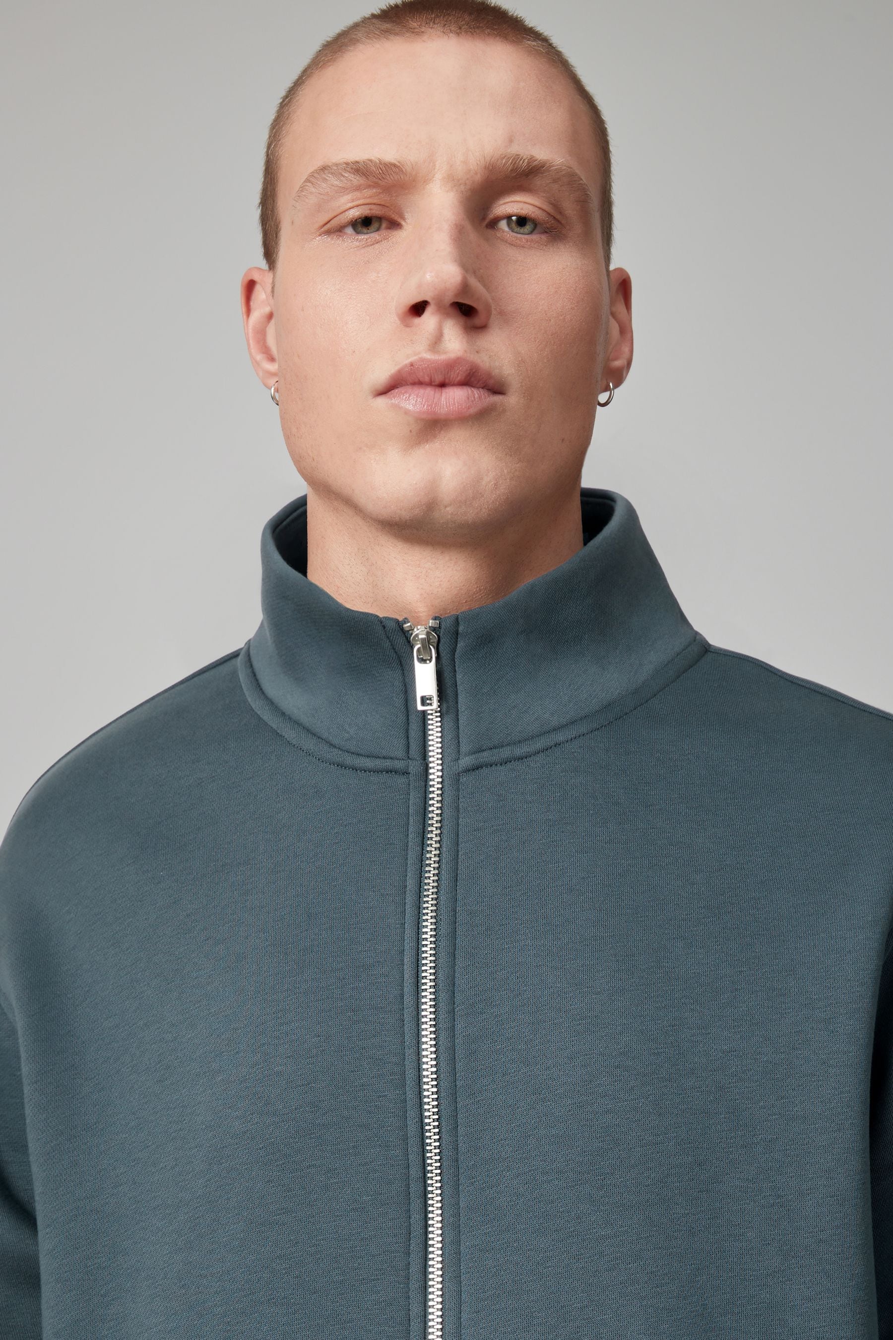 Funnel collar sweatshirt deals