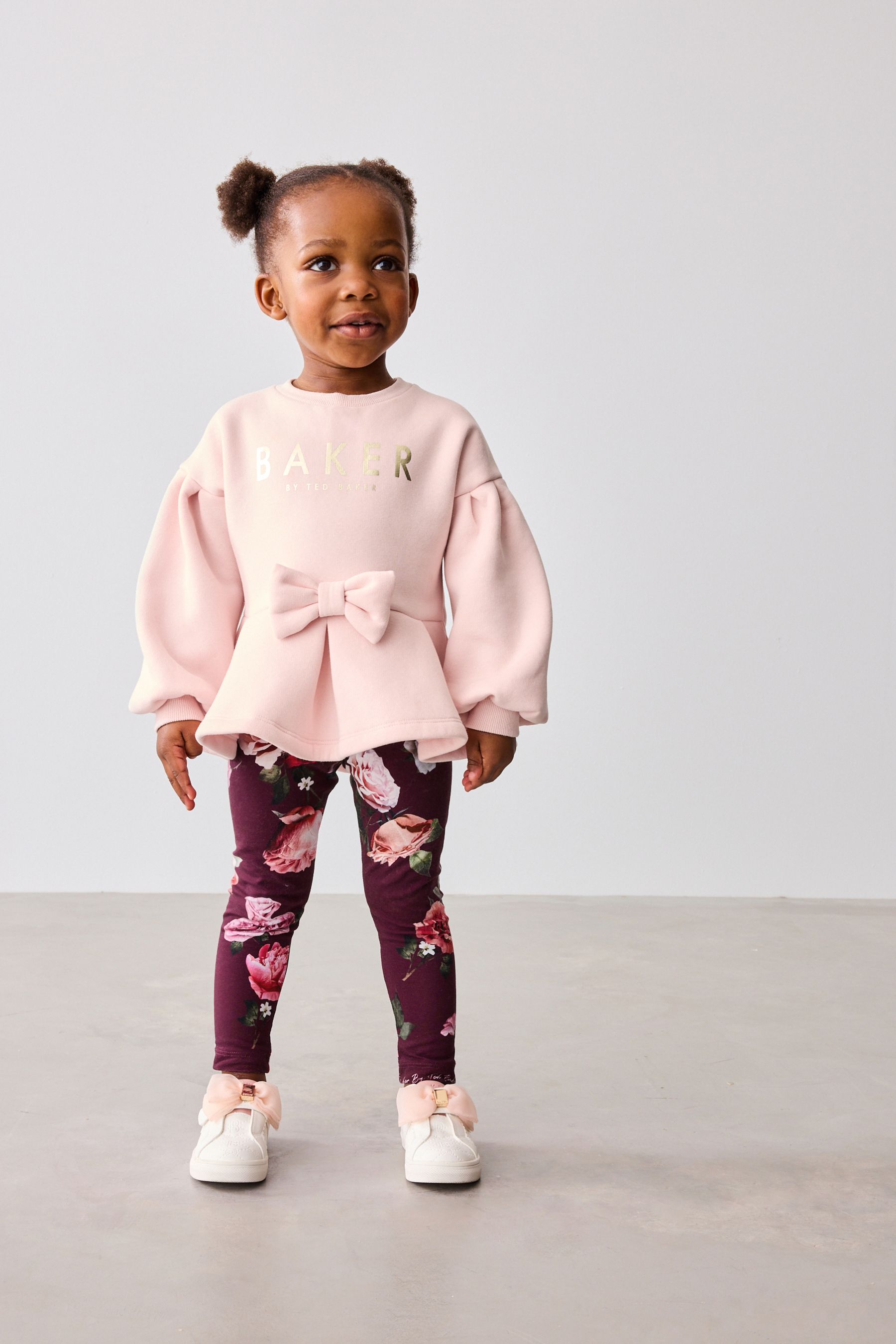 Pink sweater tights top