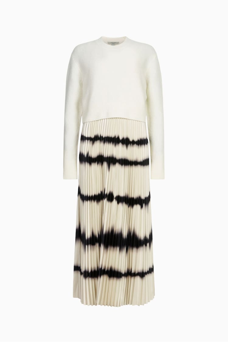 AllSaints White Curtis Dress - Image 8 of 8