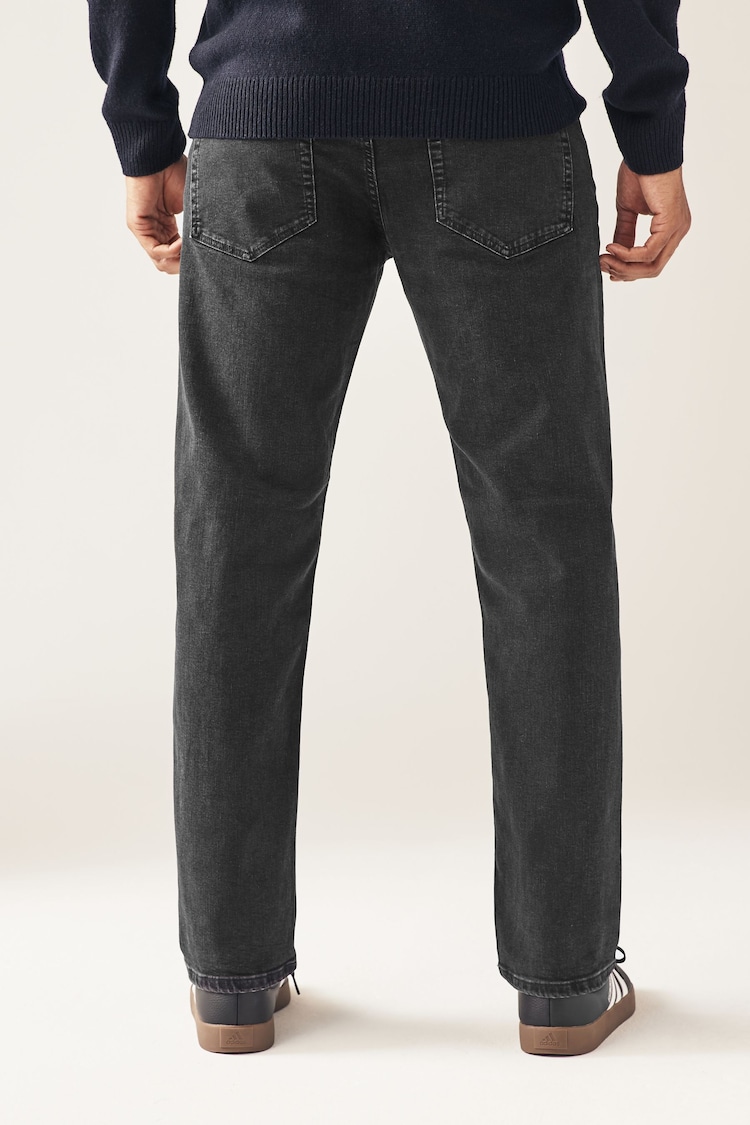 Black Straight Fit Classic Stretch Jeans - Image 2 of 10