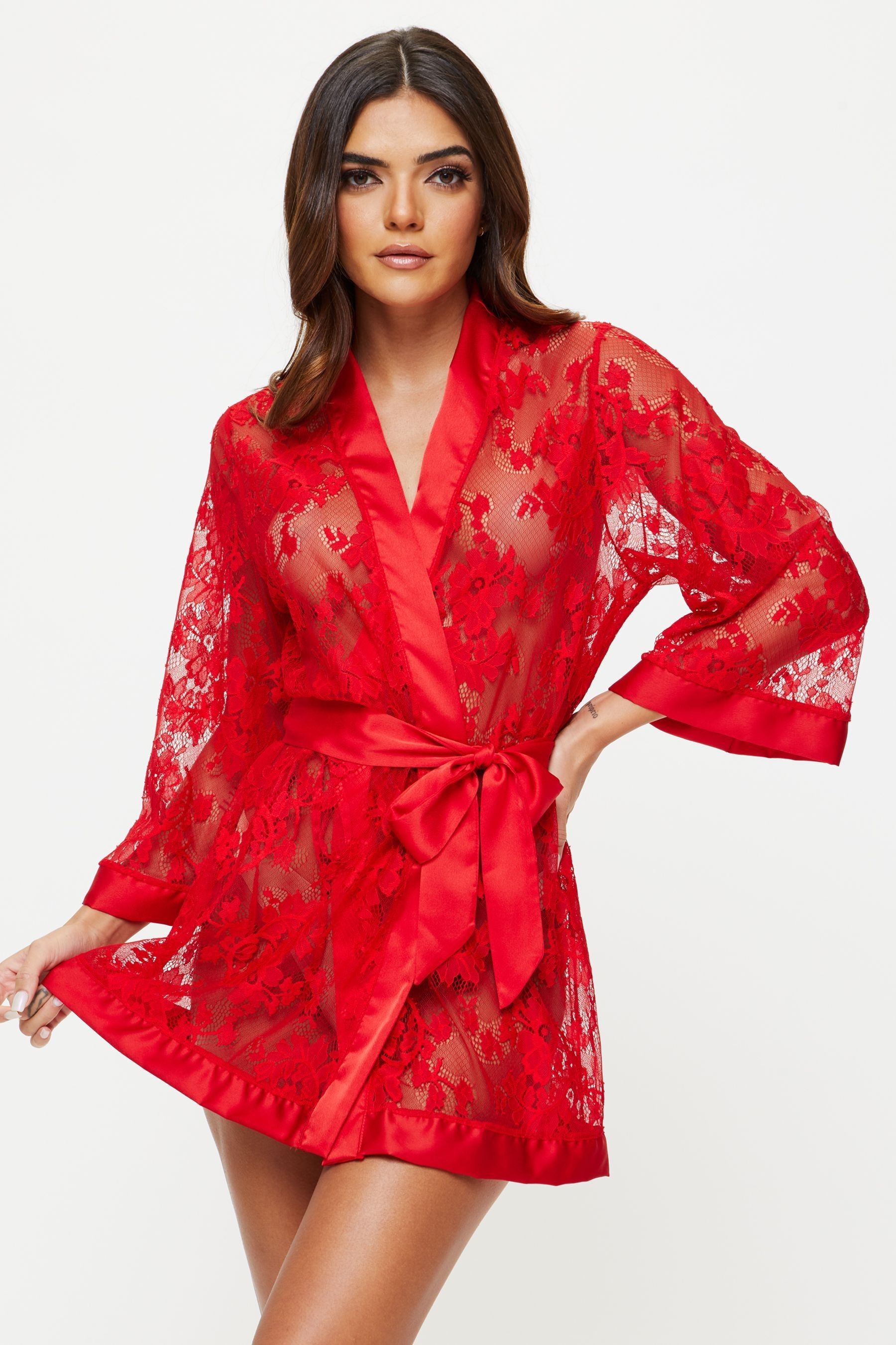 Buy Ann Summers Red The Dark Hours Robe Dressing Gown from Next Luxembourg